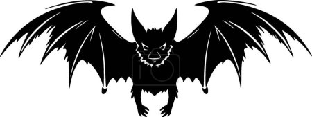 Illustration for Bat - minimalist and simple silhouette - vector illustration - Royalty Free Image