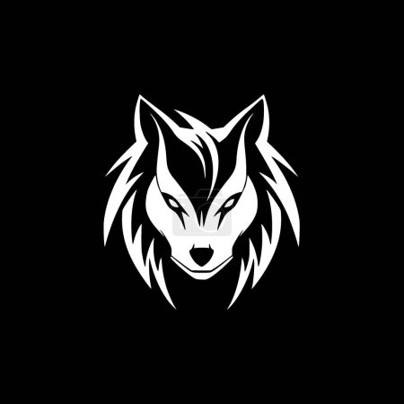 Illustration for Fox - minimalist and flat logo - vector illustration - Royalty Free Image