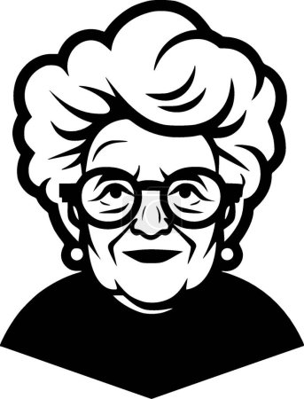 Illustration for Grandma - high quality vector logo - vector illustration ideal for t-shirt graphic - Royalty Free Image