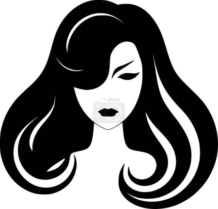 Illustration for Hair - high quality vector logo - vector illustration ideal for t-shirt graphic - Royalty Free Image