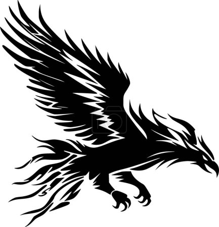 Hippogriff - minimalist and flat logo - vector illustration