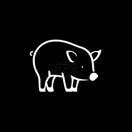 Pig - high quality vector logo - vector illustration ideal for t-shirt graphic