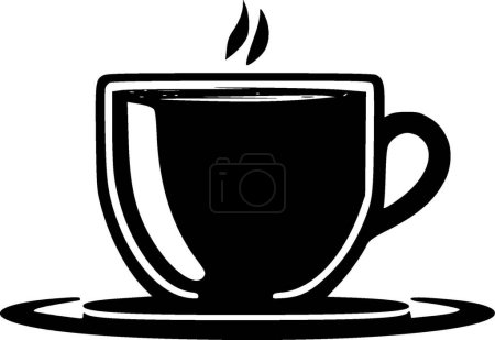 Café - logo plat et minimaliste - illustration vectorielle