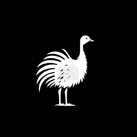 Dodo - minimalist and flat logo - vector illustration