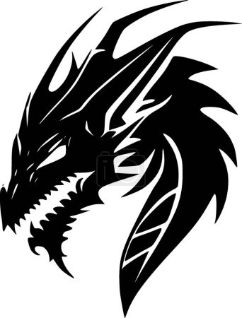 Drachen - hochwertiges Vektor-Logo - Vektor-Illustration ideal für T-Shirt-Grafik