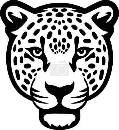 Leopardo - logotipo vectorial de alta calidad - ilustración vectorial ideal para el gráfico de camisetas