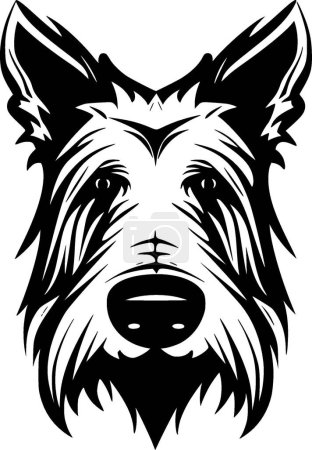 terrier escocés - logotipo vectorial de alta calidad - ilustración vectorial ideal para el gráfico camiseta