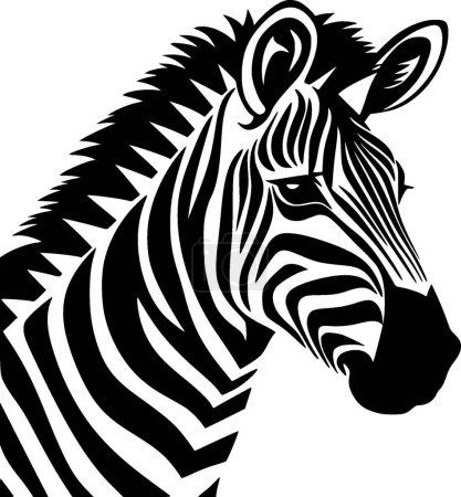 Zebra - hochwertiges Vektor-Logo - Vektor-Illustration ideal für T-Shirt-Grafik