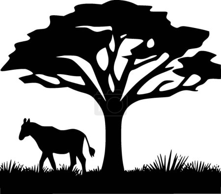 Ilustración de África - logotipo vectorial de alta calidad - ilustración vectorial ideal para el gráfico de camisetas - Imagen libre de derechos