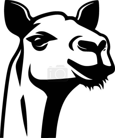 Camel - logo minimalista y plano - ilustración vectorial