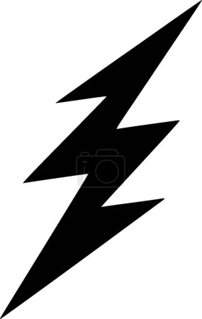 Electricity - minimalist and flat logo - vector illustration