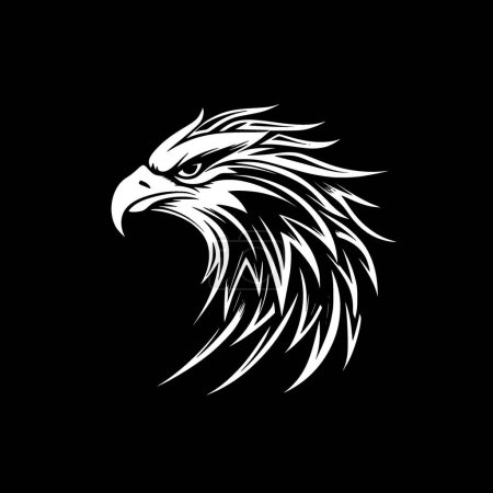 Illustration for Hippogriff - minimalist and flat logo - vector illustration - Royalty Free Image