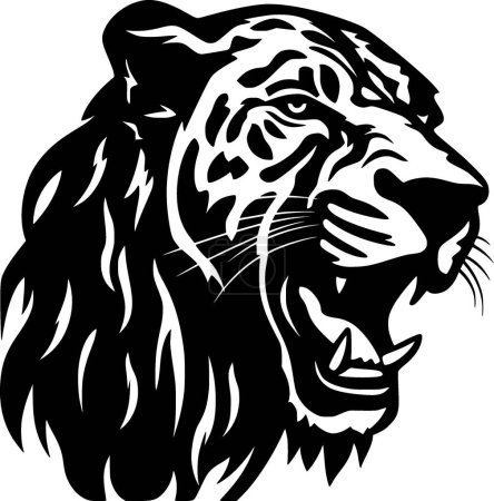 Rhodésie - icône isolée en noir et blanc - illustration vectorielle