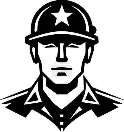 Ejército - logotipo vectorial de alta calidad - ilustración vectorial ideal para el gráfico camiseta