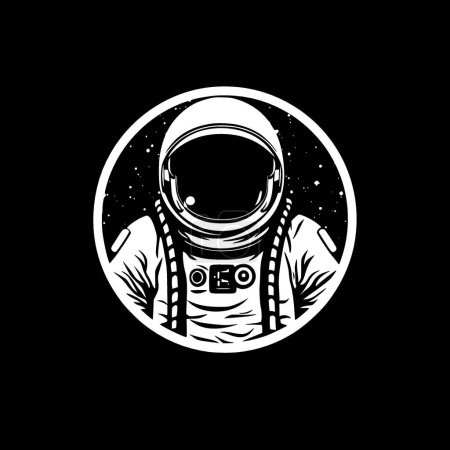 Astronauta - logotipo vectorial de alta calidad - ilustración vectorial ideal para el gráfico de camisetas