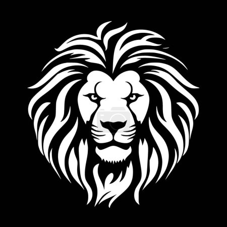 Illustration for Cecil - black and white isolated icon - vector illustration - Royalty Free Image
