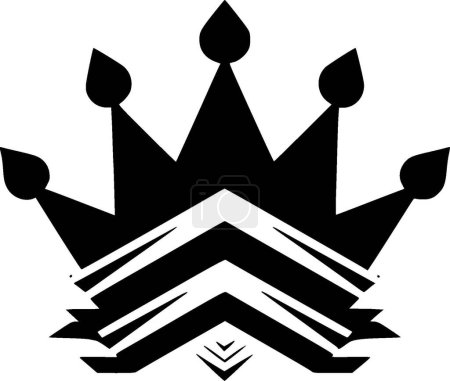Krone - minimalistisches und flaches Logo - Vektorillustration