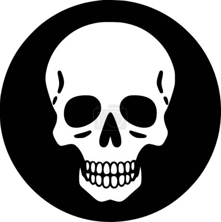 Skull - high quality vector logo - vector illustration ideal for t-shirt graphic
