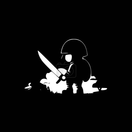 Illustration for War - minimalist and simple silhouette - vector illustration - Royalty Free Image