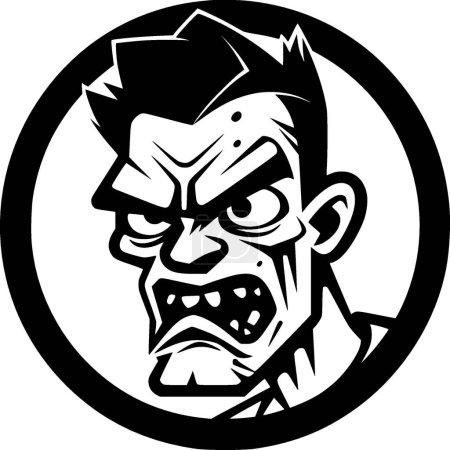 Ilustración de Zombie - logotipo vectorial de alta calidad - ilustración vectorial ideal para el gráfico de la camiseta - Imagen libre de derechos
