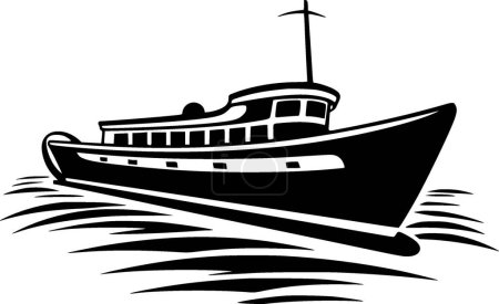 Illustration for Boat - high quality vector logo - vector illustration ideal for t-shirt graphic - Royalty Free Image