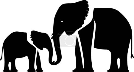 Eléphants - logo vectoriel de haute qualité - illustration vectorielle idéale pour t-shirt graphique