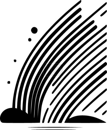 Lines - minimalist and simple silhouette - vector illustration