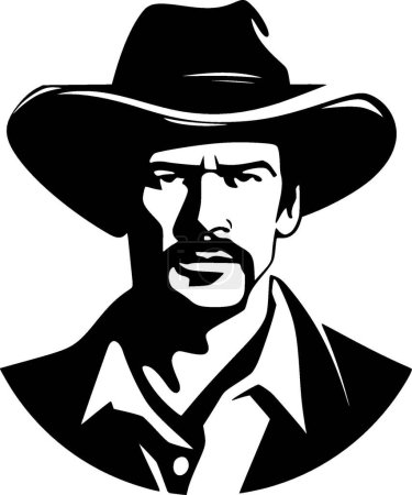 Western - hochwertiges Vektor-Logo - Vektor-Illustration ideal für T-Shirt-Grafik