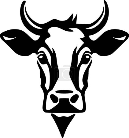 Illustration for Cow - high quality vector logo - vector illustration ideal for t-shirt graphic - Royalty Free Image