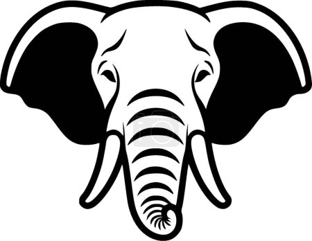 Ilustración de Elefante - logotipo vectorial de alta calidad - ilustración vectorial ideal para el gráfico de camisetas - Imagen libre de derechos