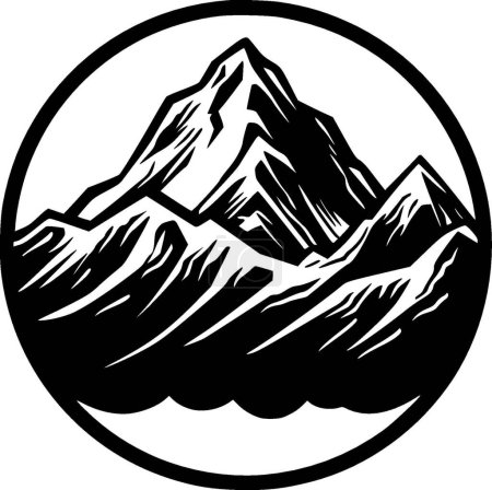 Montañas - logotipo vectorial de alta calidad - ilustración vectorial ideal para el gráfico camiseta