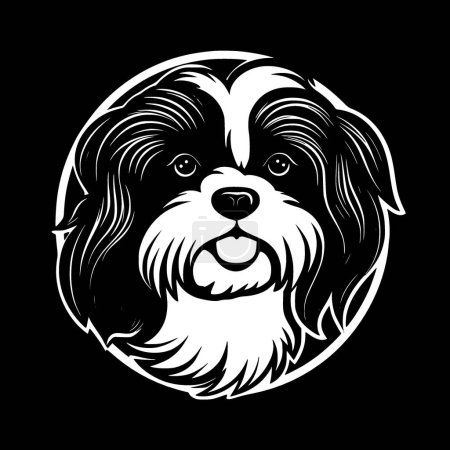 Shih tzu - high quality vector logo - vector illustration ideal for t-shirt graphic