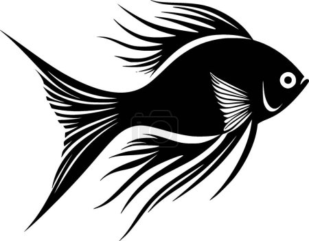 Angelfish - logotipo vectorial de alta calidad - ilustración vectorial ideal para el gráfico de camisetas