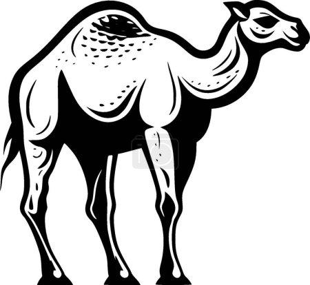 Camel - logotipo vectorial de alta calidad - ilustración vectorial ideal para el gráfico de camisetas