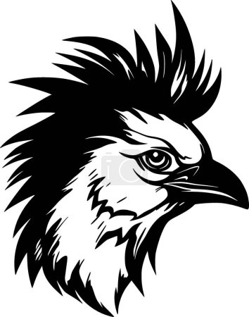Cockatoo - minimalist and flat logo - vector illustration