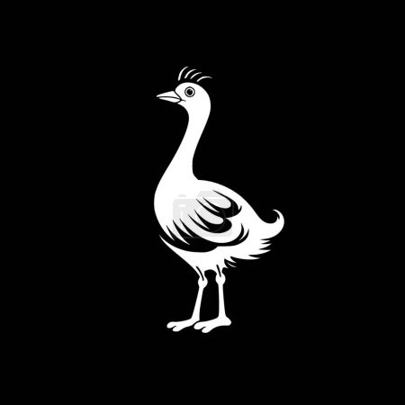 Dodo - logo minimalista y plano - ilustración vectorial