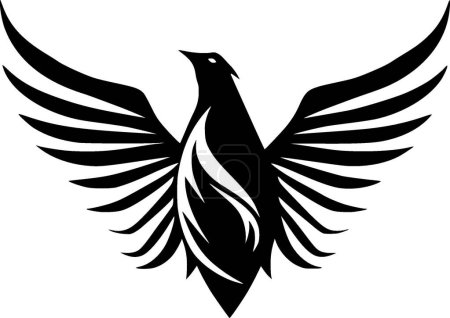 Dove - minimalist and simple silhouette - vector illustration