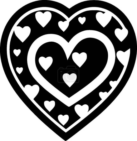Herzen - hochwertiges Vektor-Logo - Vektor-Illustration ideal für T-Shirt-Grafik