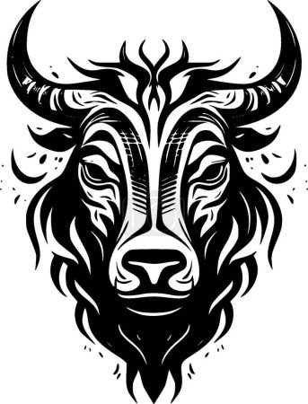 Animal - logo plat et minimaliste - illustration vectorielle