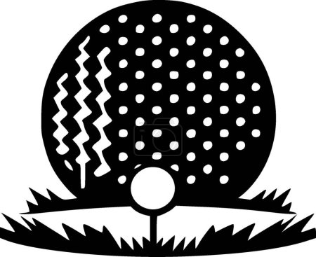 Golf - silhouette minimaliste et simple - illustration vectorielle