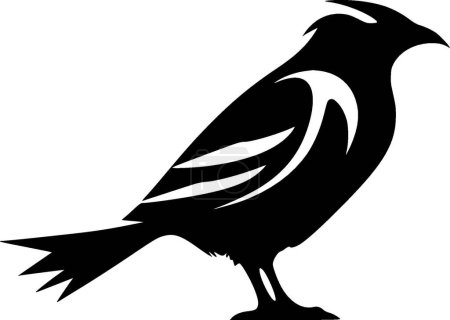 Sturmvogel - minimalistisches und flaches Logo - Vektorillustration