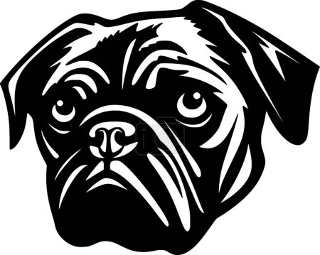 Illustration for Pug - high quality vector logo - vector illustration ideal for t-shirt graphic - Royalty Free Image