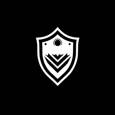 Shield - minimalistisches und flaches Logo - Vektorillustration