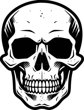 Totenkopf - hochwertiges Vektor-Logo - Vektor-Illustration ideal für T-Shirt-Grafik