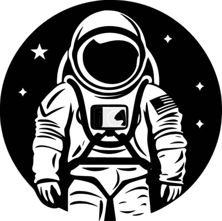 Astronauta - logotipo vectorial de alta calidad - ilustración vectorial ideal para el gráfico de camisetas