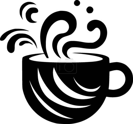 Café - silhouette minimaliste et simple - illustration vectorielle