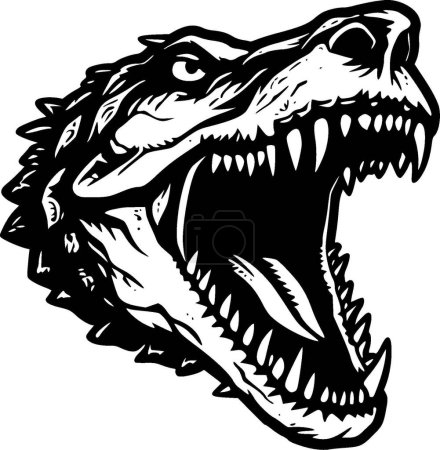 Krokodil - hochwertiges Vektor-Logo - Vektor-Illustration ideal für T-Shirt-Grafik