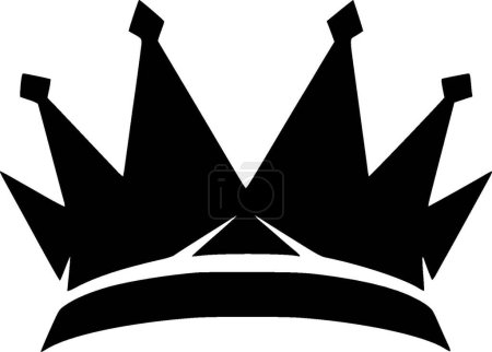 Queen - black and white vector illustration