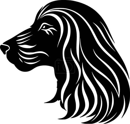 Afghan hound - high quality vector logo - vector illustration ideal for t-shirt graphic