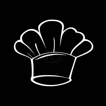 Chef sombrero - logotipo de vectores de alta calidad - ilustración vectorial ideal para gráfico camiseta